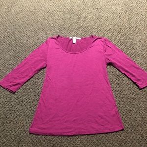 Magenta 3/4 sleeve top